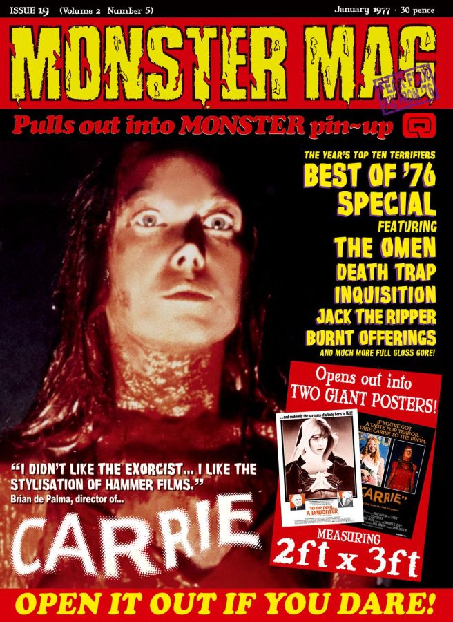 MONSTER MAG magazine side cover Issue 19 January 1977