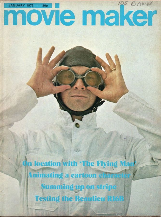MOVIE MAKER (UK) magazine side cover  January 1972