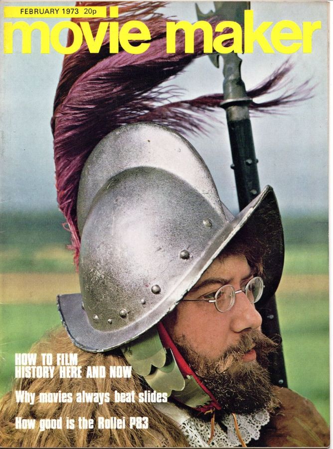 MOVIE MAKER (UK) magazine side cover  February 1973