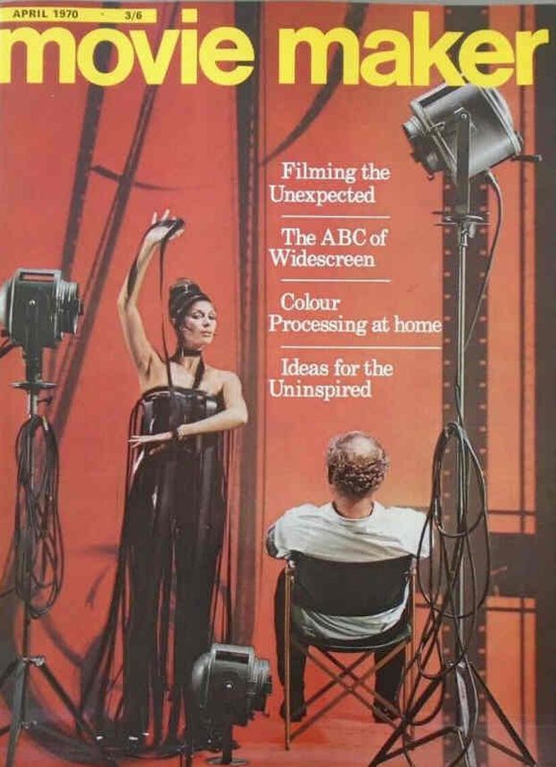 MOVIE MAKER magazine side cover  April 1970
