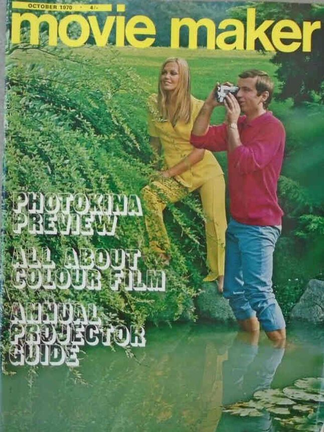 MOVIE MAKER magazine side cover  October 1970