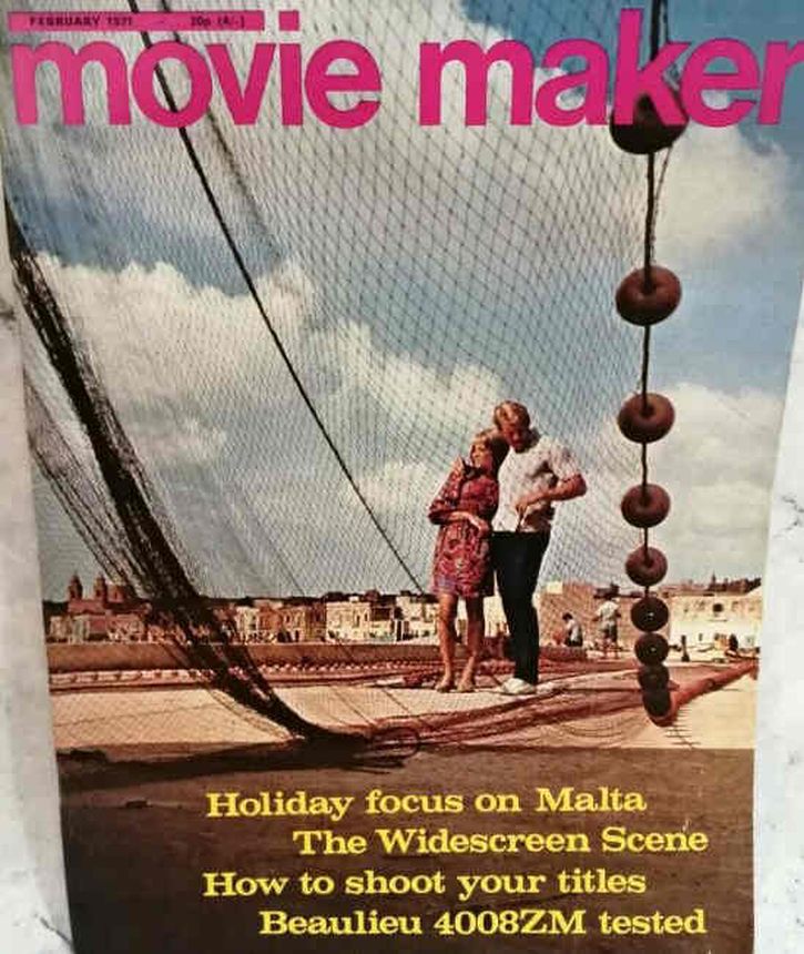 MOVIE MAKER magazine side cover  February 1971