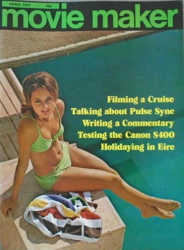 MOVIE MAKER magazine side cover  April 1971