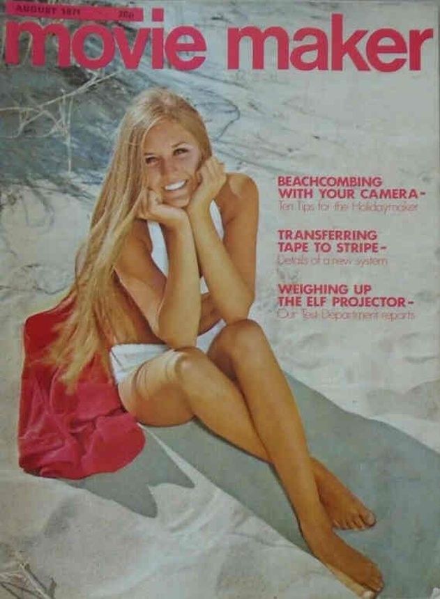 MOVIE MAKER magazine side cover  August 1971
