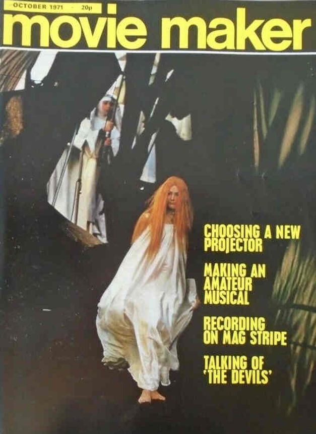 MOVIE MAKER magazine side cover  October 1971