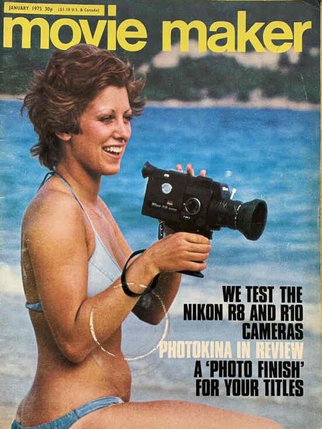 MOVIE MAKER magazine side cover  January 1975