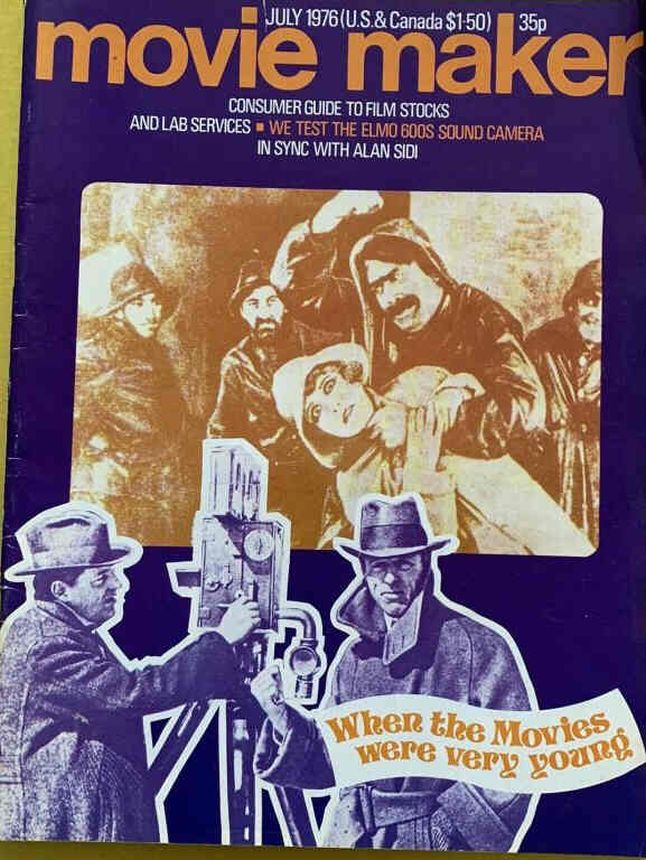 MOVIE MAKER magazine side cover  July 1976