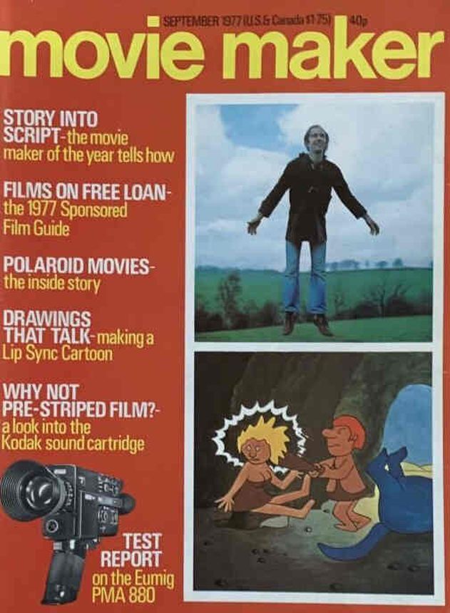 MOVIE MAKER magazine side cover  September 1977