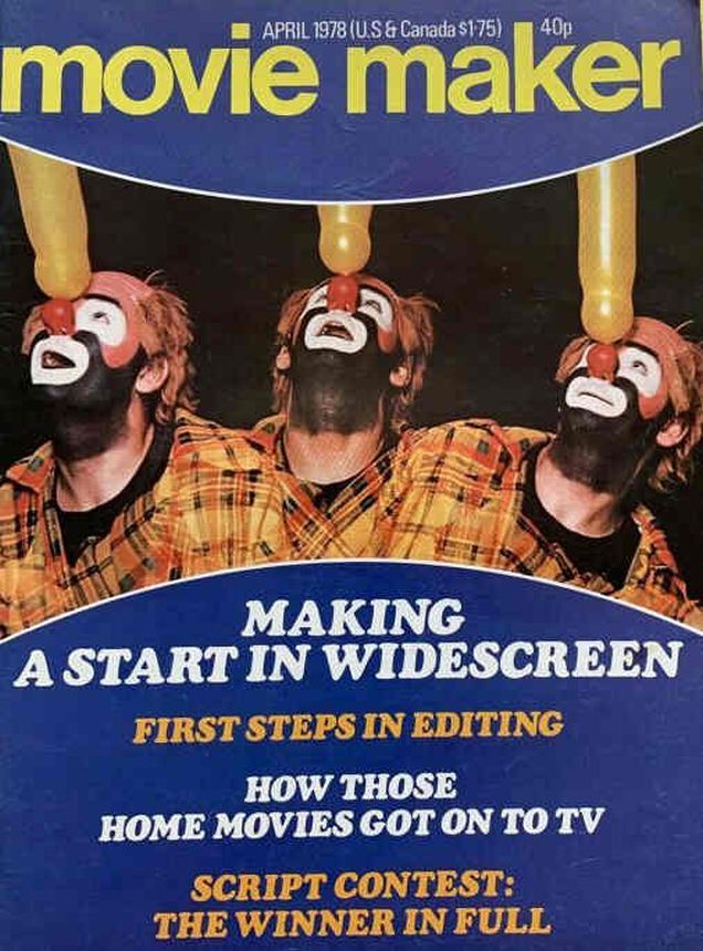 MOVIE MAKER magazine side cover  April 1978