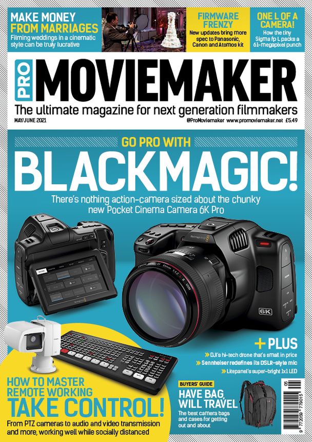 PRO MOVIEMAKER magazine side cover  May/June 2021