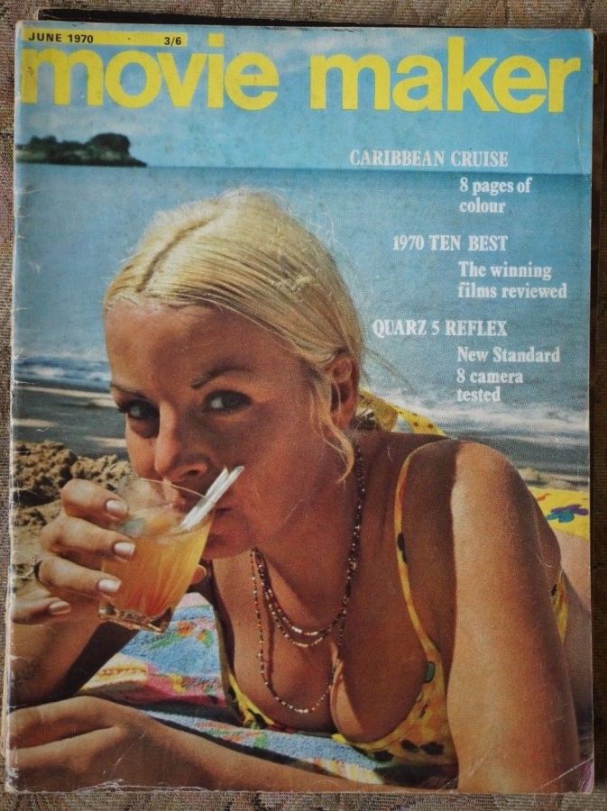 MOVIE MAKER (UK) magazine side cover  June 1970