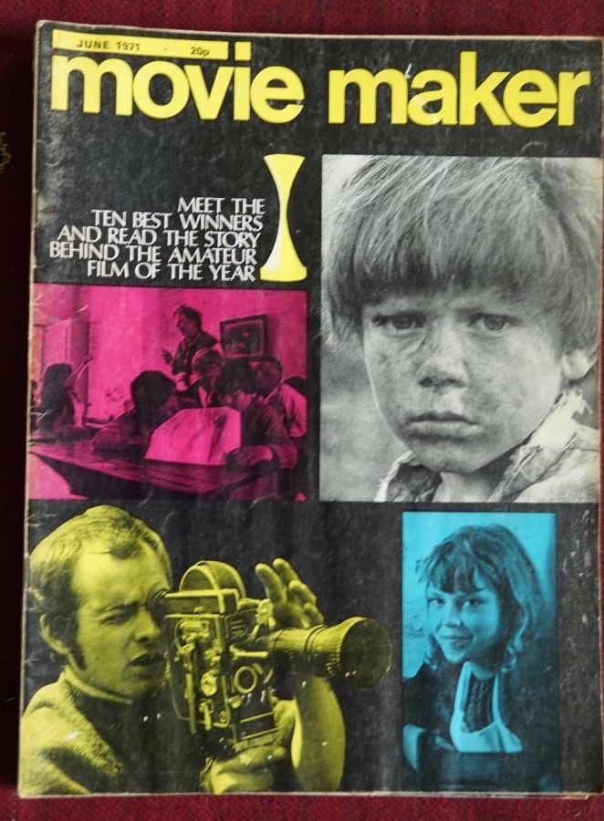 MOVIE MAKER (UK) magazine side cover  June 1971
