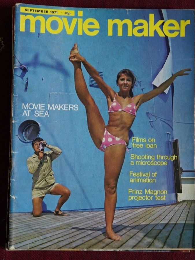 MOVIE MAKER (UK) magazine side cover  September 1971