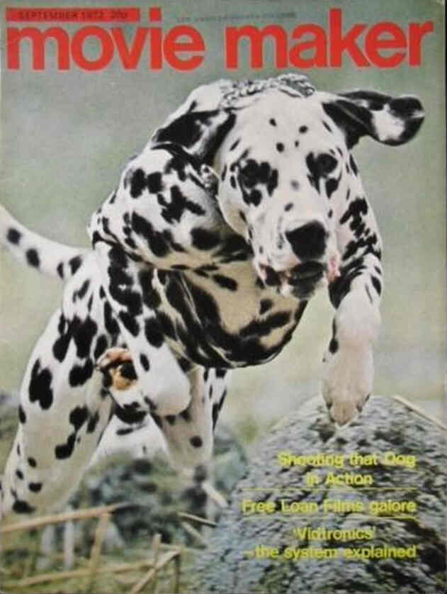 MOVIE MAKER (UK) magazine side cover September 1972