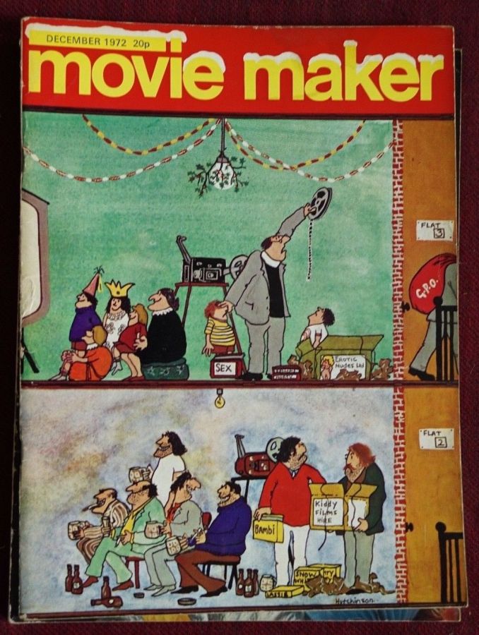 MOVIE MAKER (UK) magazine side cover  December 1972