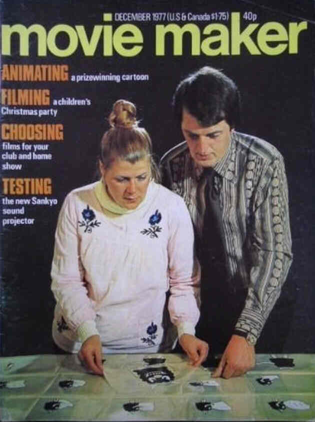 MOVIE MAKER (UK) magazine side cover December 1977