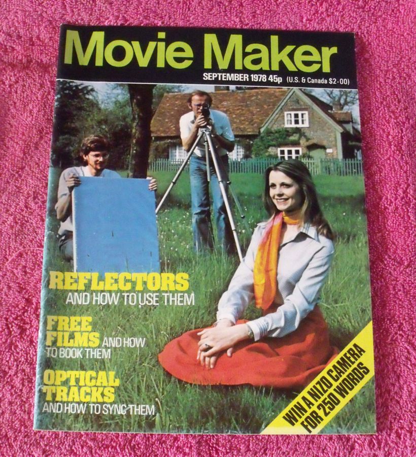 MOVIE MAKER (UK) magazine side cover  September 1978