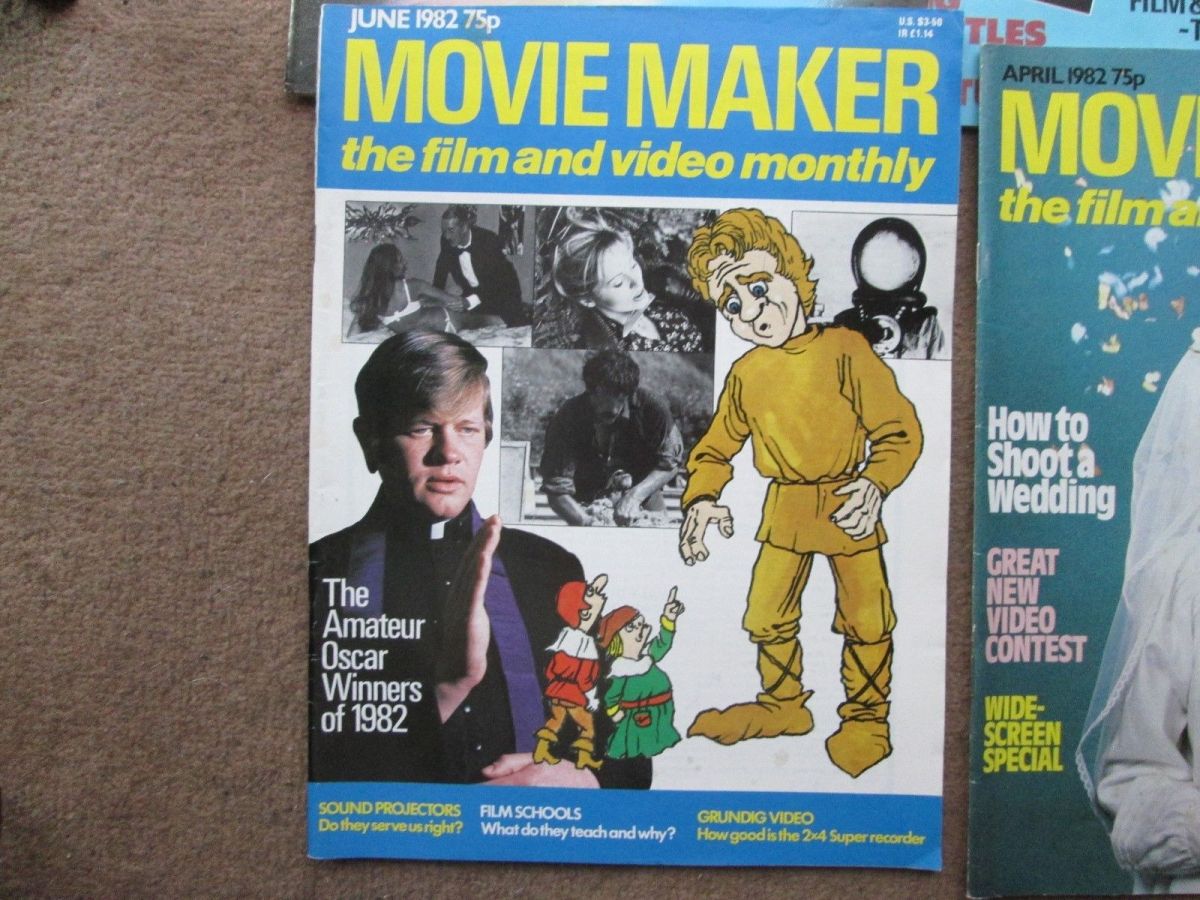 MOVIE MAKER (UK) magazine side cover  June 1982