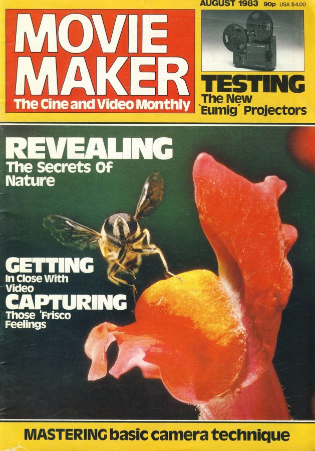 MOVIE MAKER (UK) magazine side cover  August 1983