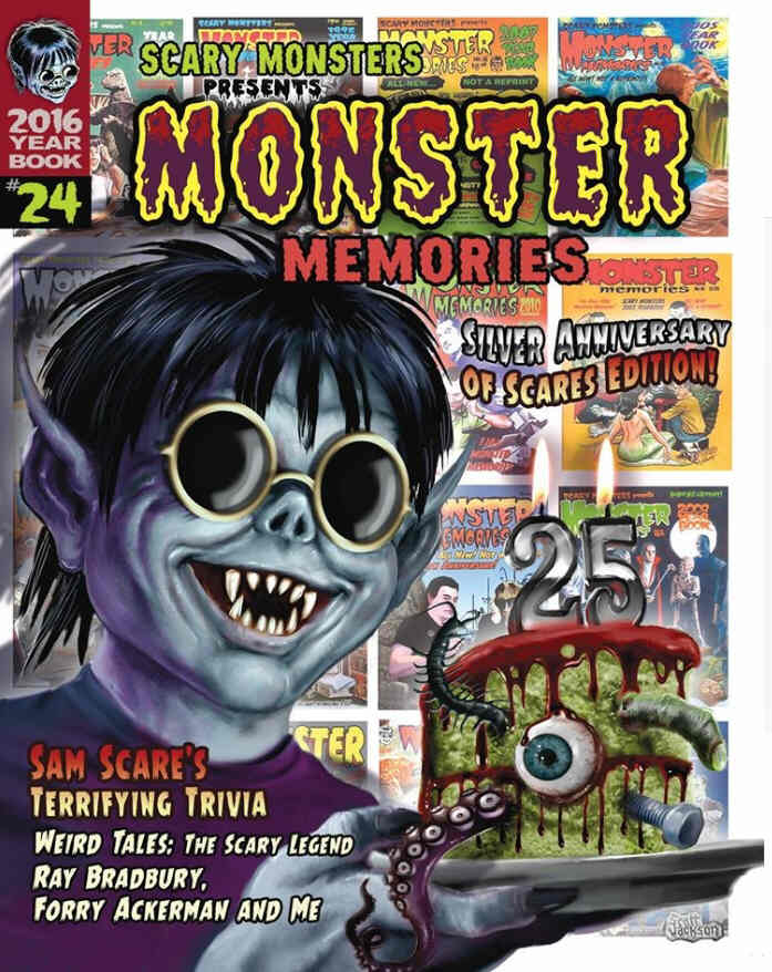 MONSTER MEMORIES magazine side cover Issue 24  Yearbook  2016