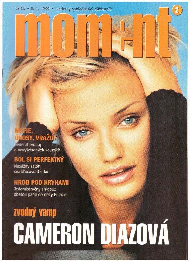 MOMENT magazine side cover 8 January 1999