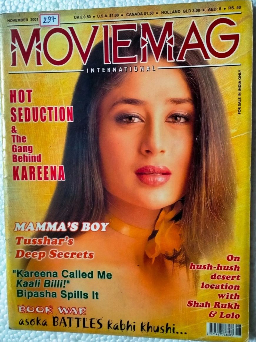 MOVIE MAG INTERNATIONAL UK magazine side cover  November 2001