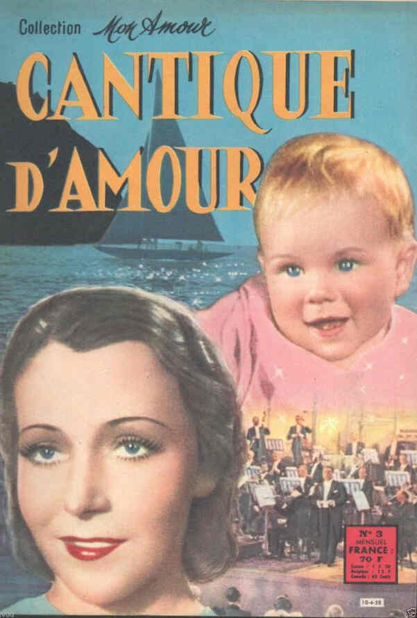 MON AMOUR magazine side cover Issue 3 April 1958