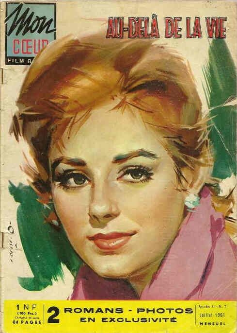 MON COEUR magazine side cover Issue 7 July 1961