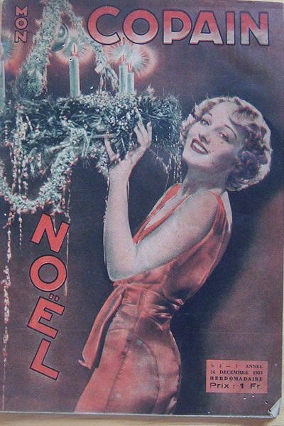 MON COPAIN magazine side cover 24 December 1933