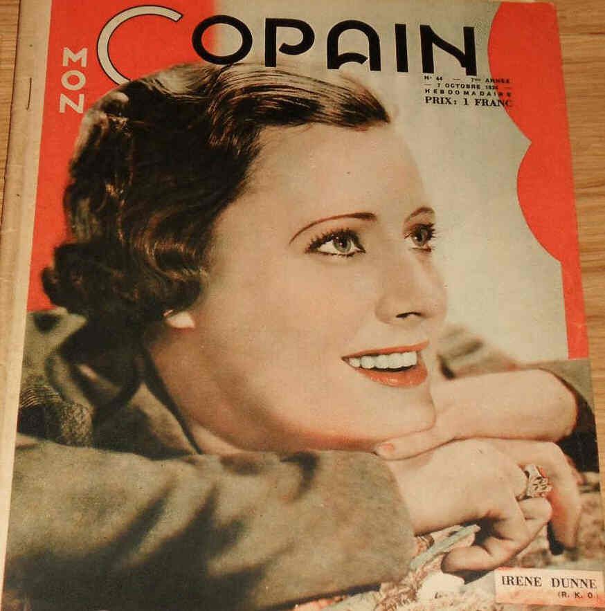 MON COPAIN magazine side cover 7 October 1934