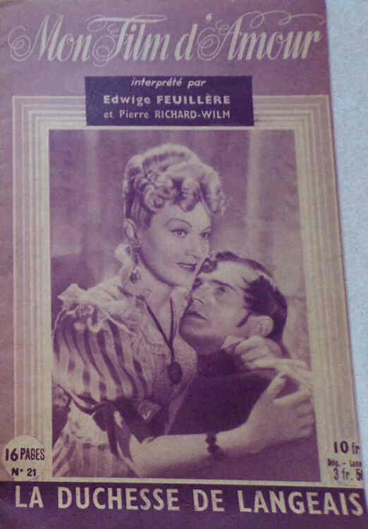 MON FILM D AMOUR magazine side cover Issue 21  