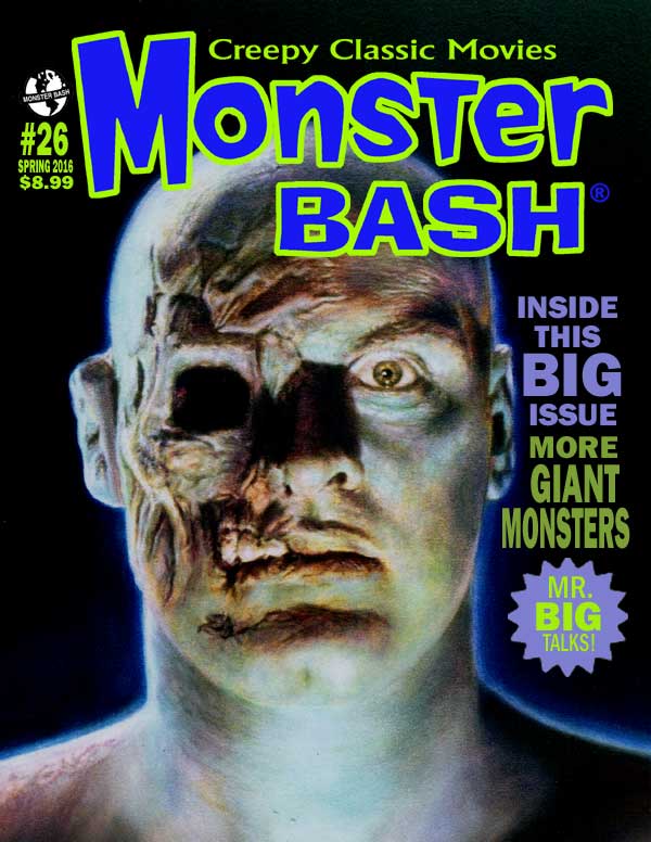 MONSTER BASH magazine side cover Issue 26 Spring 2016