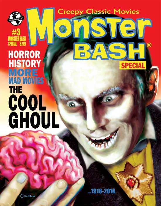 MONSTER BASH magazine side cover Issue 3  Special December 2016