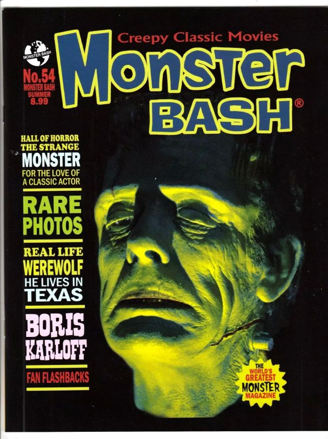 MONSTER BASH magazine side cover Issue 54 Summer 2024