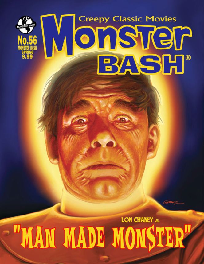 MONSTER BASH magazine side cover Issue 56 Spring 2025