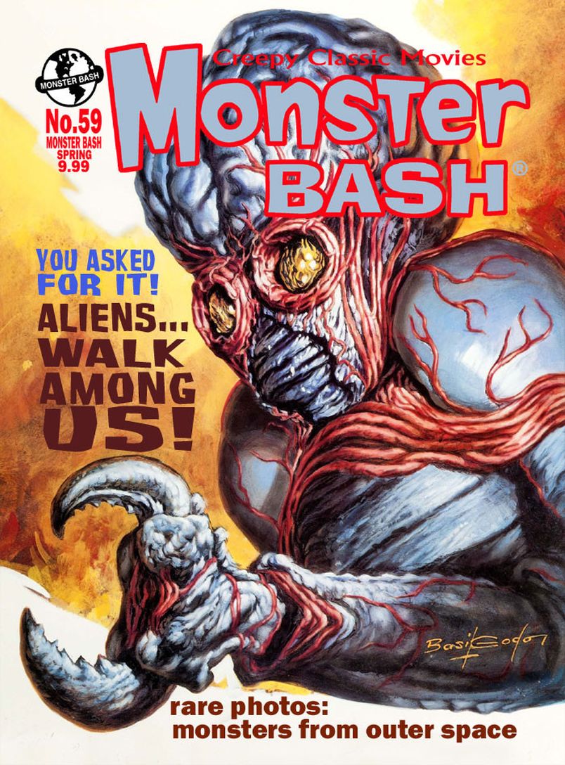 MONSTER BASH magazine side cover Issue 59 Spring 2026