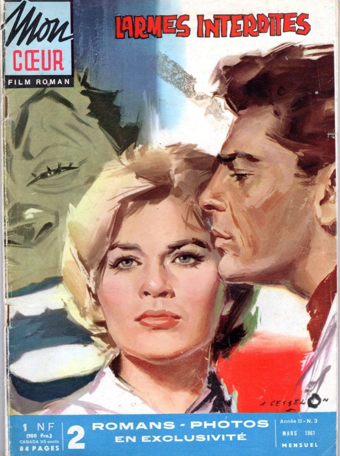 MON COEUR magazine side cover Issue 3  March 1961
