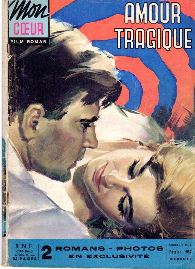 MON COEUR magazine side cover Issue 2  February 1962
