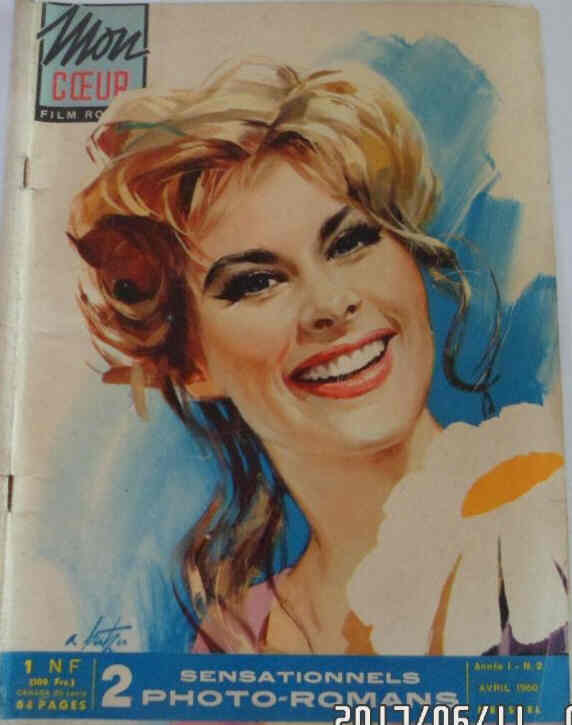 MON COEUR magazine side cover Issue 2  April 1960