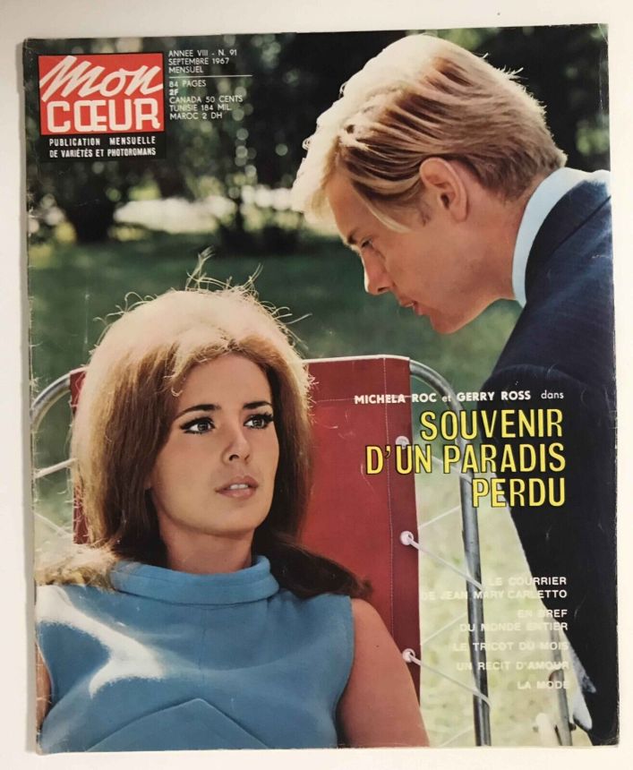 MON COEUR magazine side cover Issue 91  September 1967