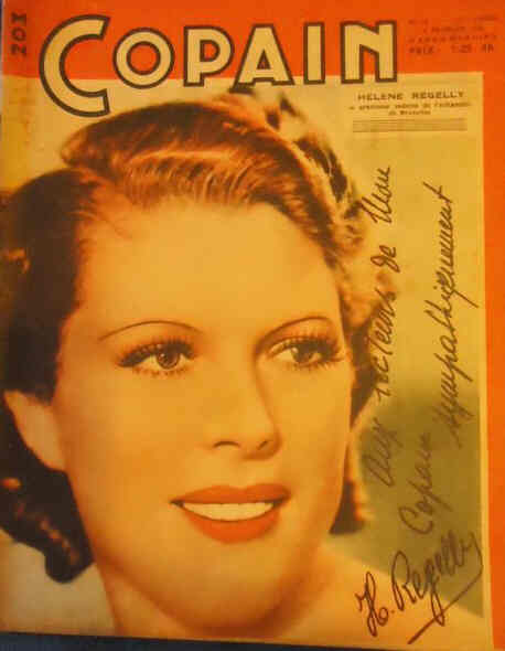 MON COPAIN magazine side cover Issue 10  February 1938