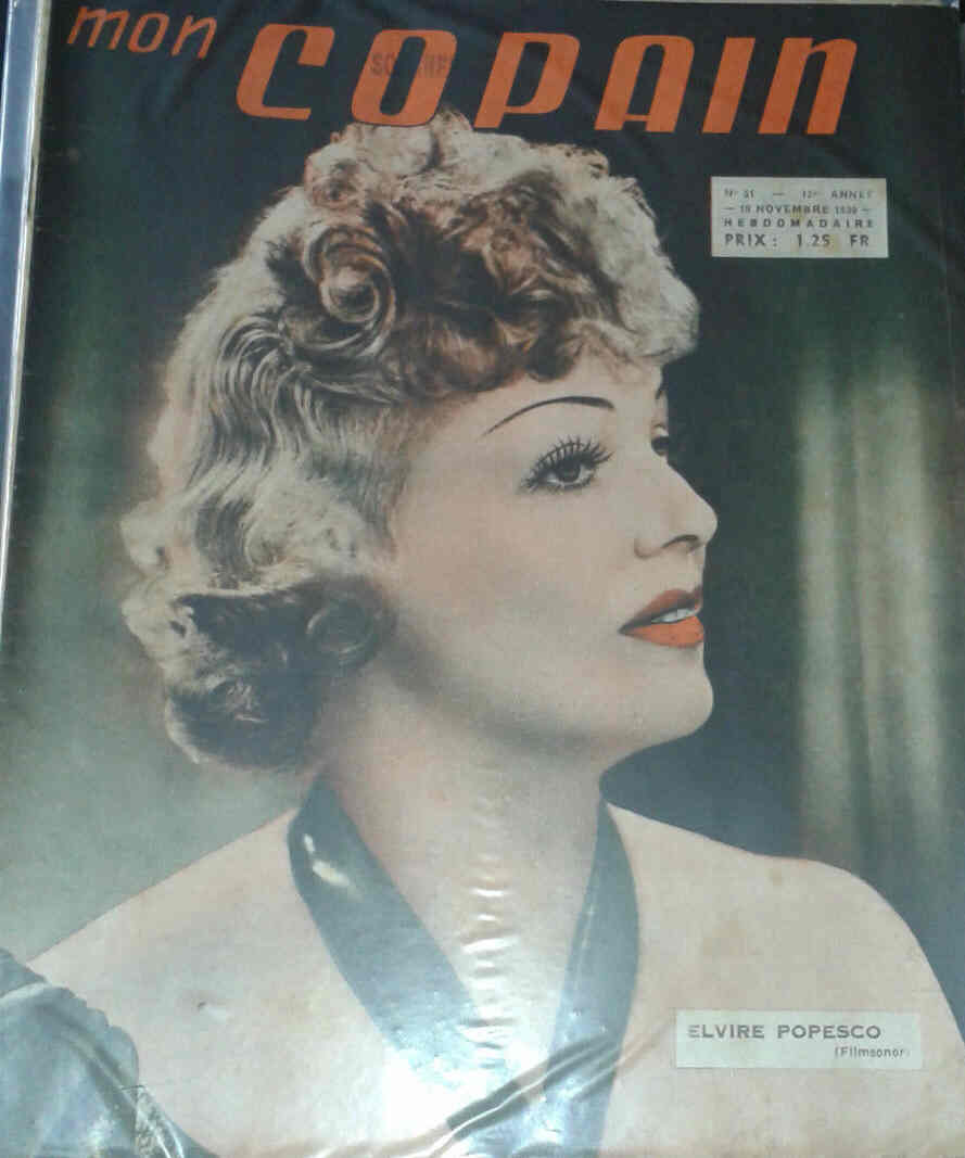 MON COPAIN magazine side cover 19 November 1939
