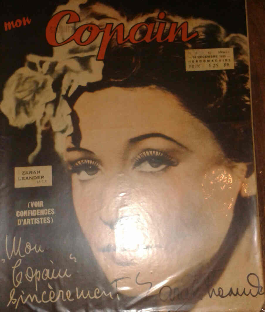 MON COPAIN magazine side cover 10 December 1939