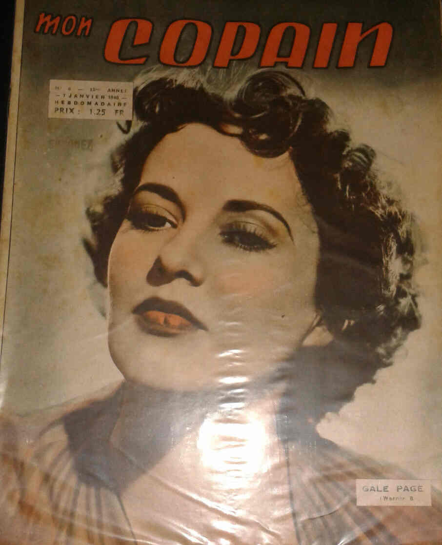 MON COPAIN magazine side cover Issue 6 7 January 1940
