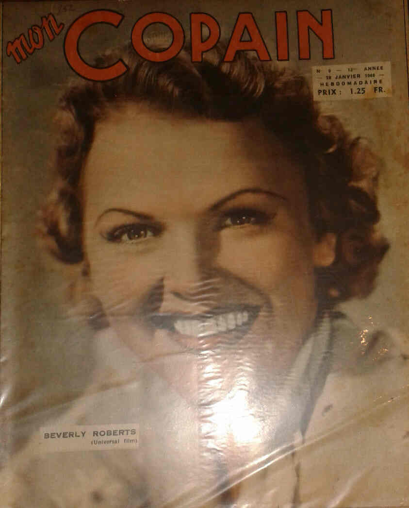 MON COPAIN magazine side cover Issue 9 28 January 1940