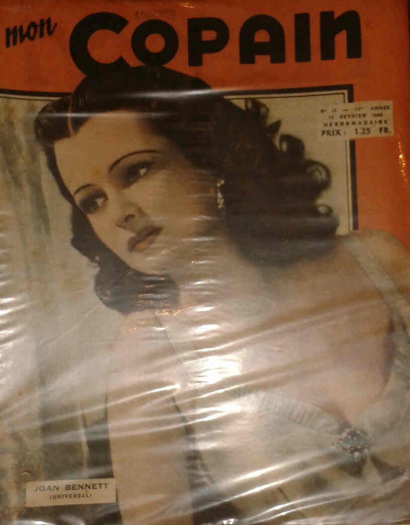 MON COPAIN magazine side cover Issue 11 11 February 1940