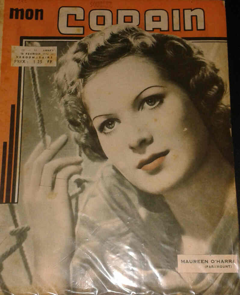 MON COPAIN magazine side cover Issue 12 18 February 1940