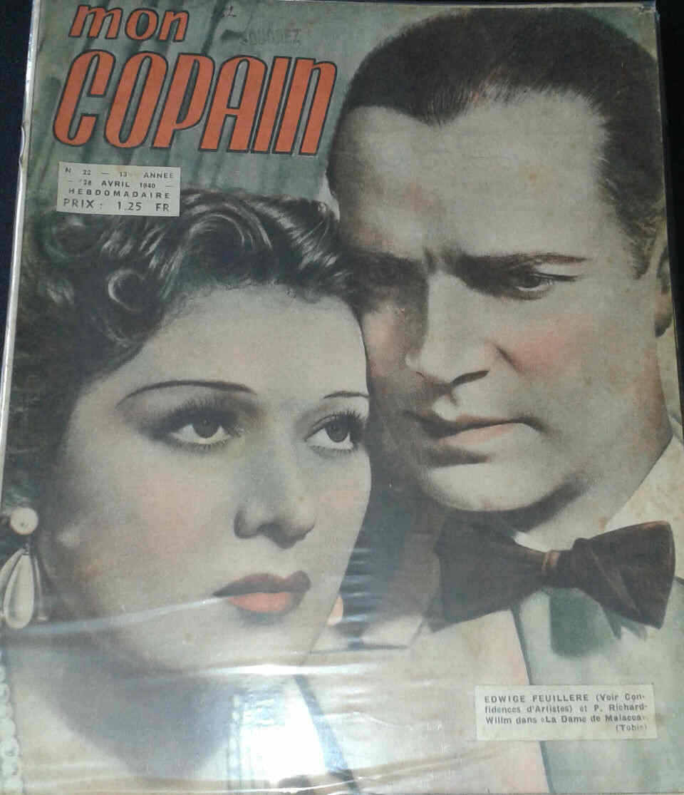 MON COPAIN magazine side cover Issue 22 28 April 1940