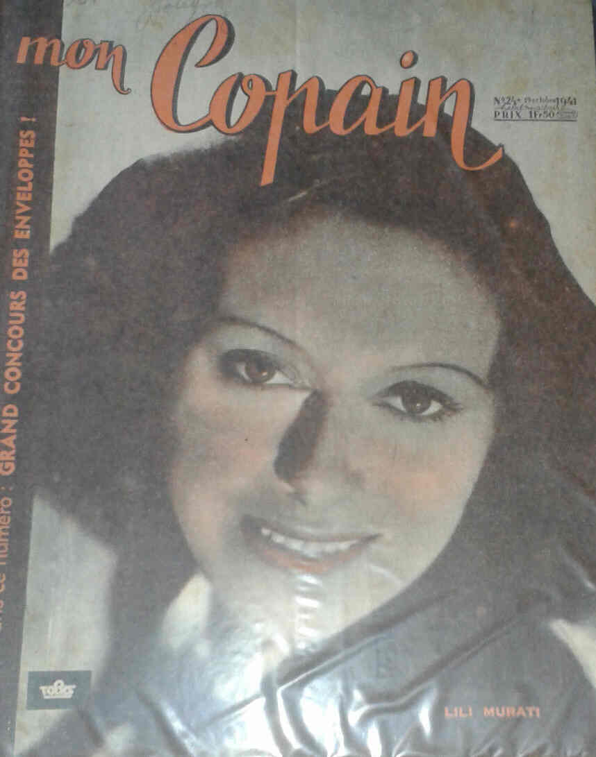 MON COPAIN magazine side cover 19 October 1941