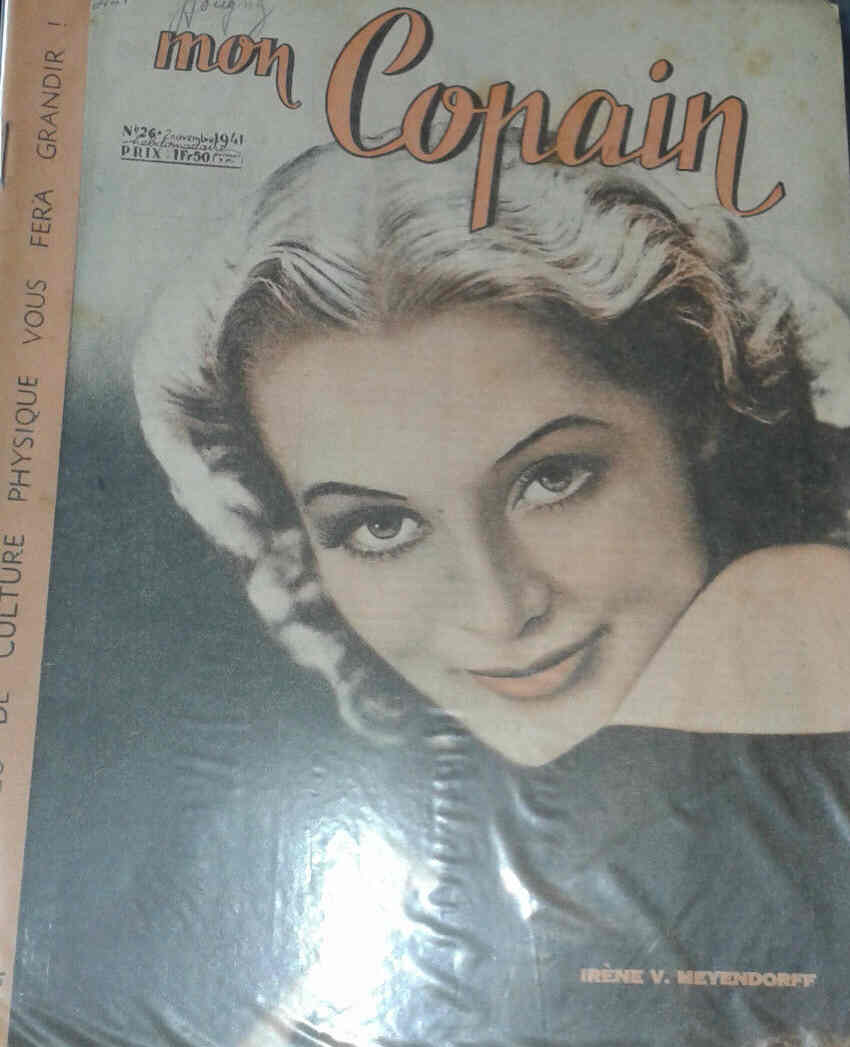 MON COPAIN magazine side cover 2 November 1941